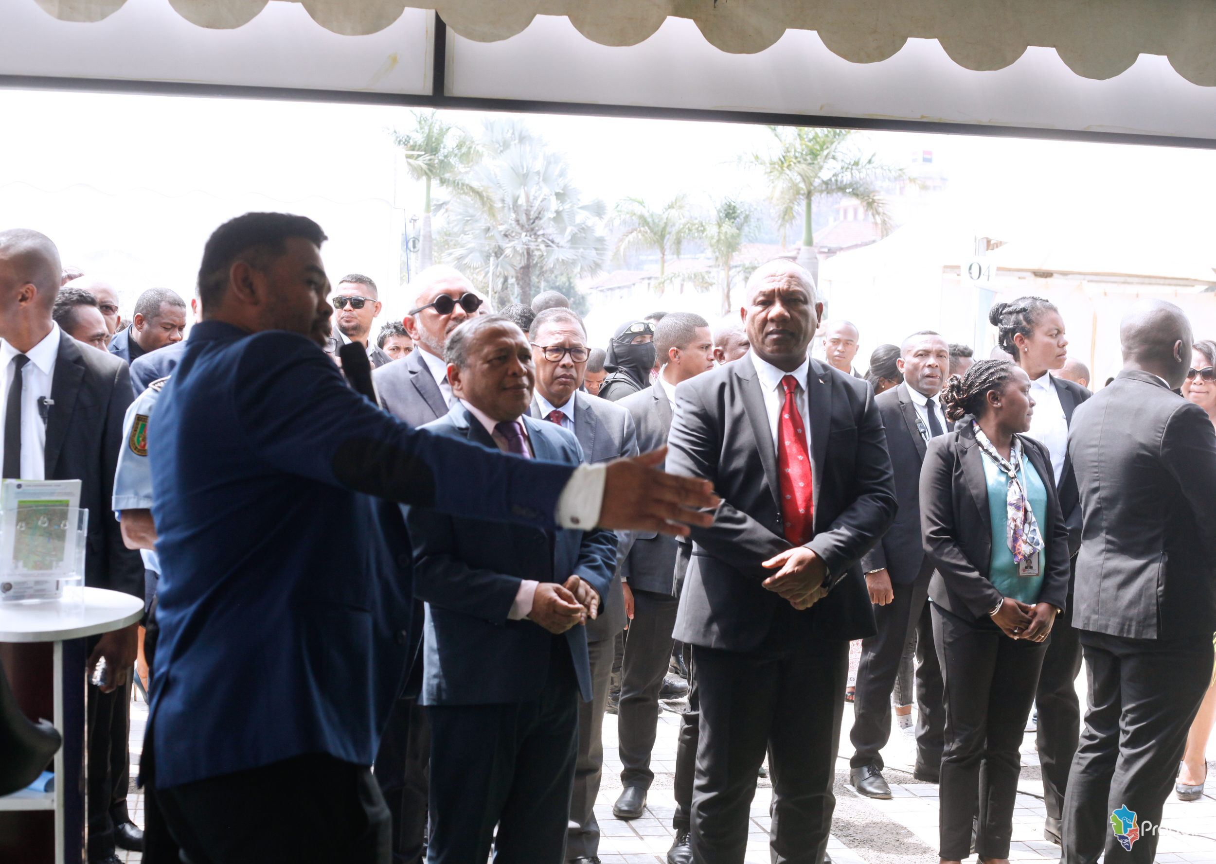 Semaine du foncier et de l’aménagement du territoire au parvis de l’Hôtel de ville, à Analakely